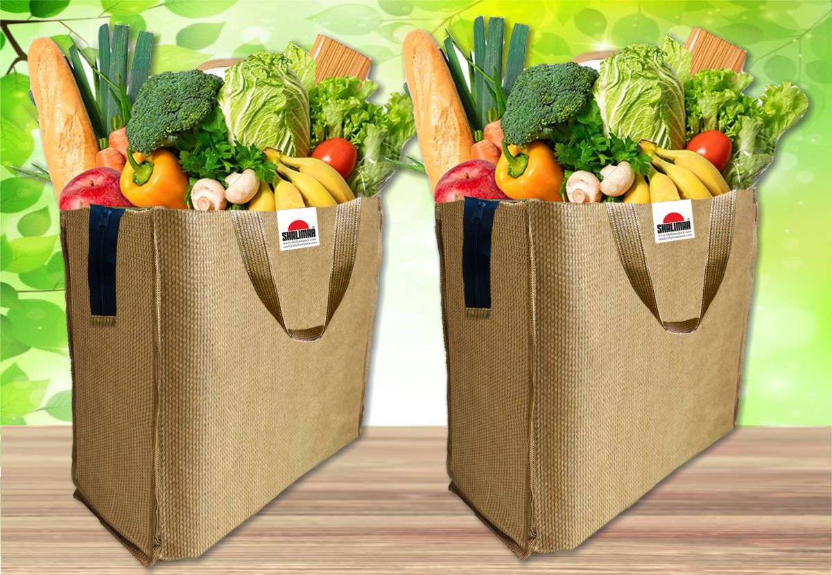 DOUBLE R BAGS Foldable Reusable Grocery Bags, Large Heavy Duty Shopping Bags  with Reinforced Handle, Woven Reusable Tote Bags for Groceries, Shopping,  Food, Travel Black (Pack of 2) : Amazon.in: Bags, Wallets